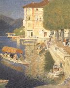 Joseph E.Southall The Quay,Orta china oil painting reproduction